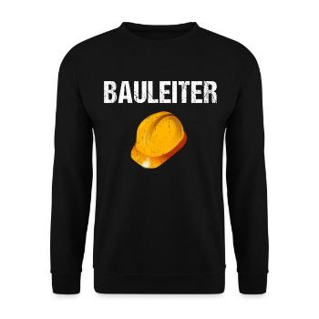 Bauleiter - Unisex Pullover - Schwarz - Vorne - Alina (178cm) & Michal (187cm)