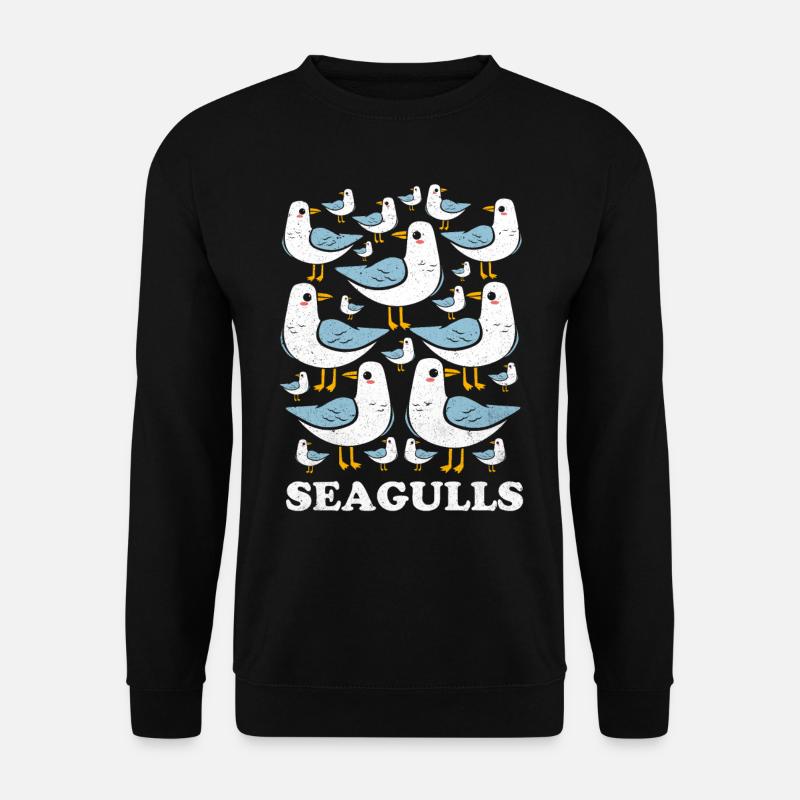 Möwe - Unisex Pullover - Schwarz