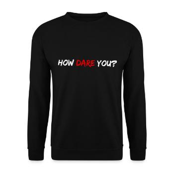 COMMENT OSEZ-VOUS le changement climatique - Sweat-shirt Unisexe - noir - Devant - Alina (178cm) & Michal (187cm)