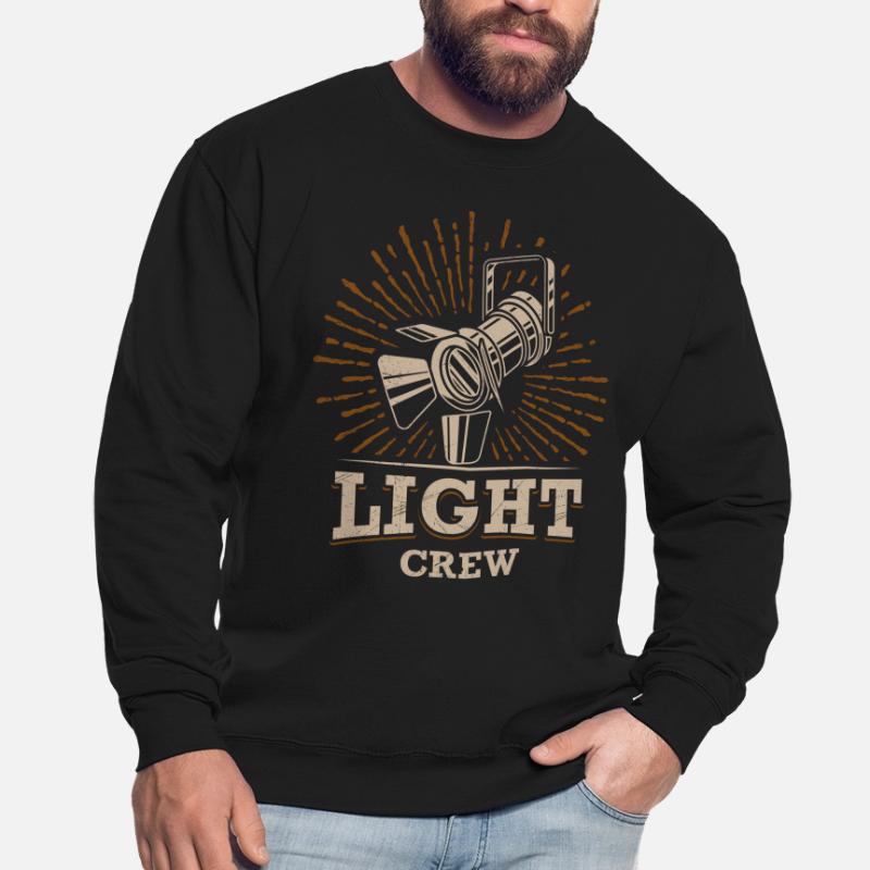 LIGHT CREW Retro light lighting technician gift Unisex Sweatshirt