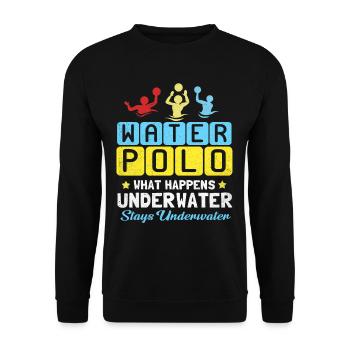 water polo - Sweat-shirt Unisexe - noir - Devant - Alina (178cm) & Michal (187cm)