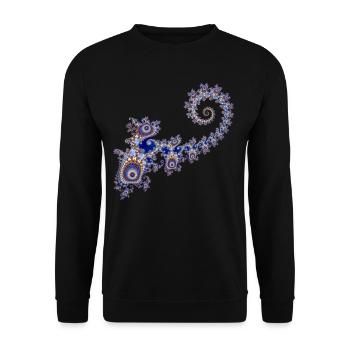 Fractale - Sweat-shirt Unisexe - noir - Devant - Alina (178cm) & Michal (187cm)