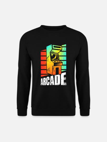 Retro Gaming Arcade Slot Machine - Unisex Sweatshirt - black