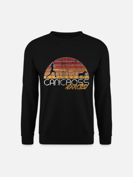 Canicross | Hundesport Fitness Joggen Geschenk - Unisex Pullover - Schwarz