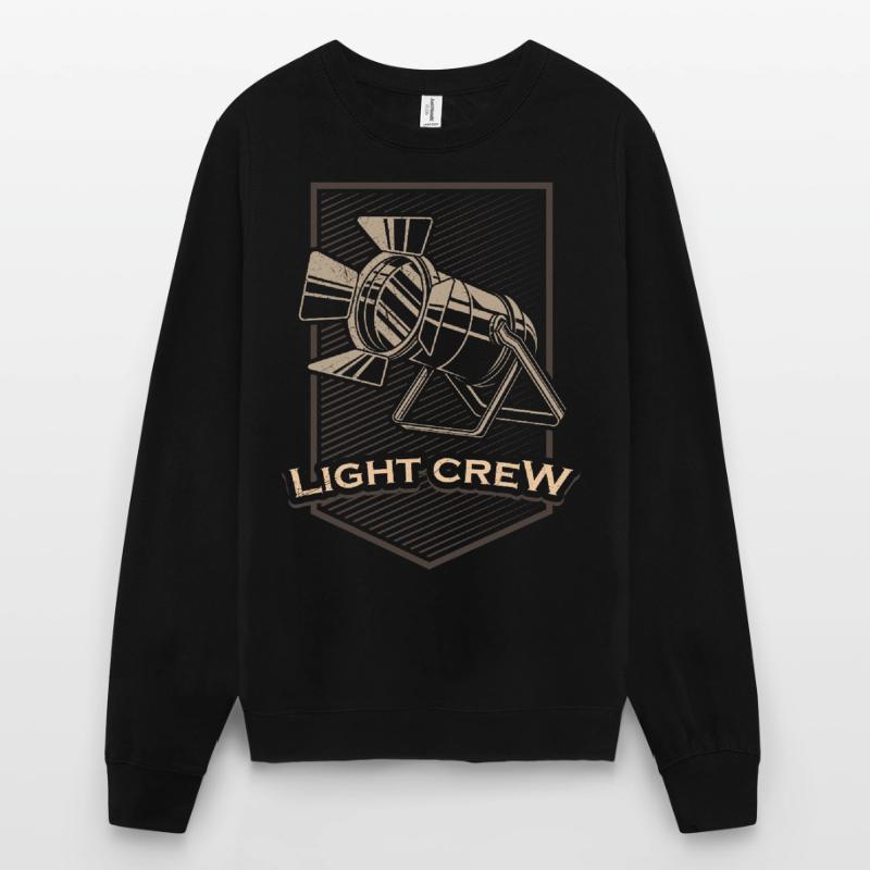 LIGHT CREW Retro light lighting technician gift Unisex Sweatshirt