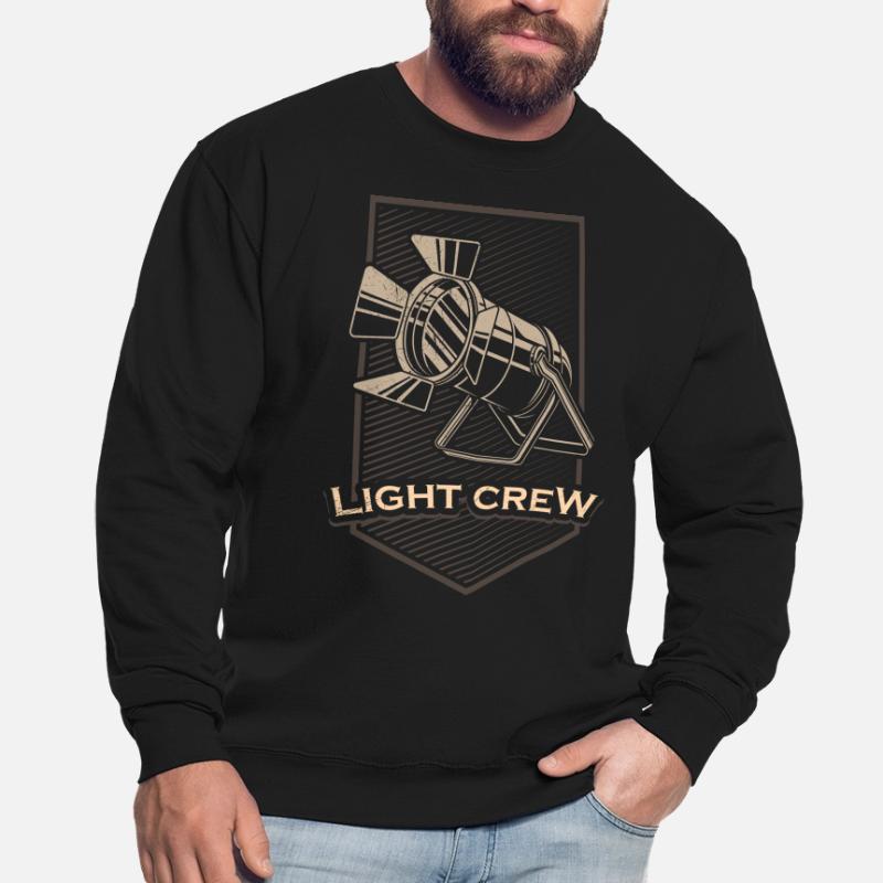 LIGHT CREW Retro light lighting technician gift Unisex Sweatshirt