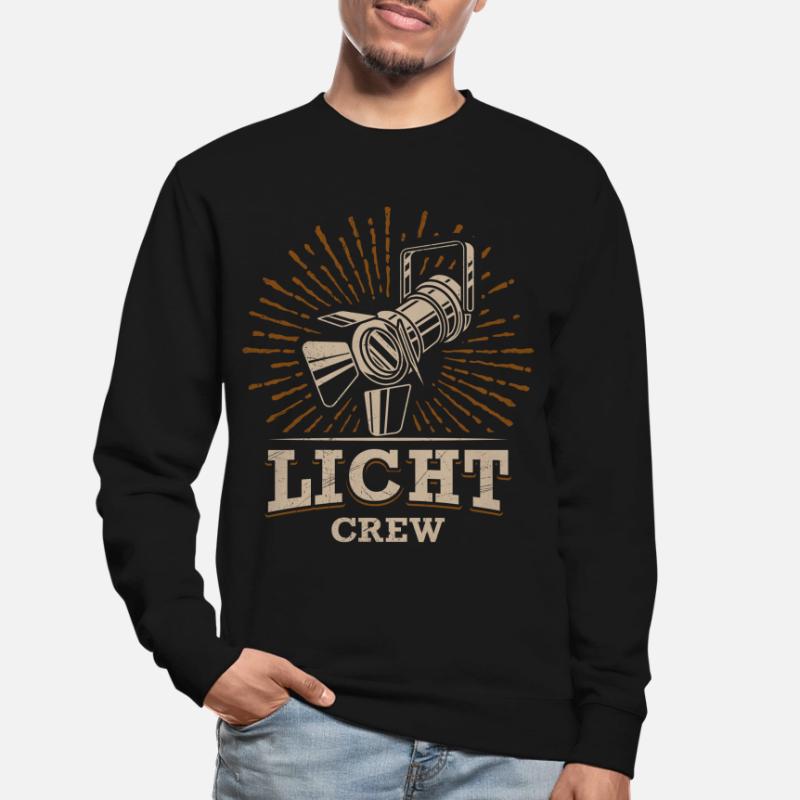 LIGHT CREW Cadeau de technicien en éclairage rétro Sweat-shirt Unisexe