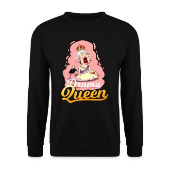 Drama Queen - Unisex Sweatshirt - black - Front - Alina (178cm) & Michal (187cm)