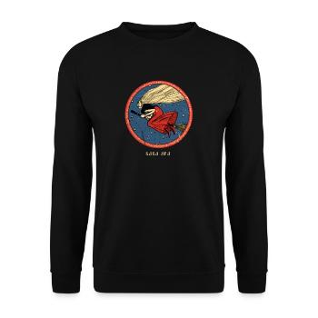 Baba Yaga Occult - Russian Slavic Witch Halloween - Unisex Sweatshirt - black - Front - Alina (178cm) & Michal (187cm)