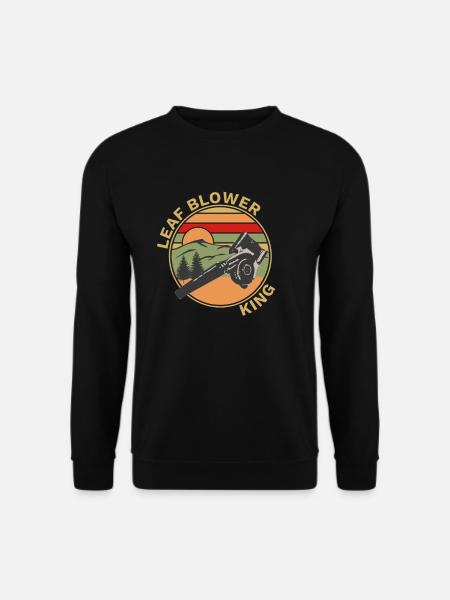 Laubbläser Perfektes Gärtner 90er Retro Geschenk - Unisex Pullover - Schwarz