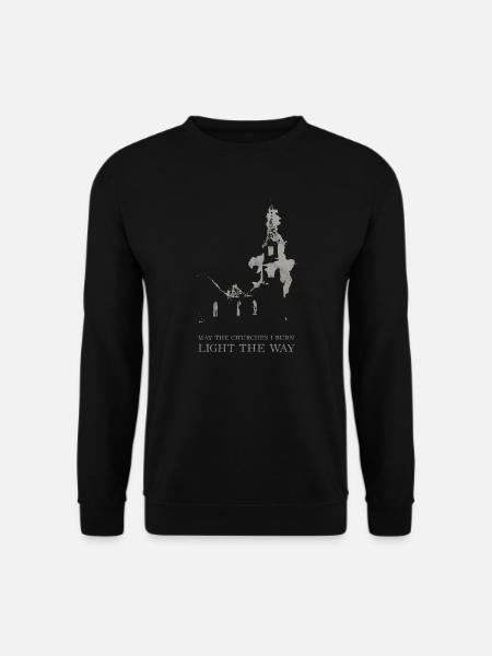 Burning Church Occult Antichrist Satan Atheist - Unisex Sweatshirt - black
