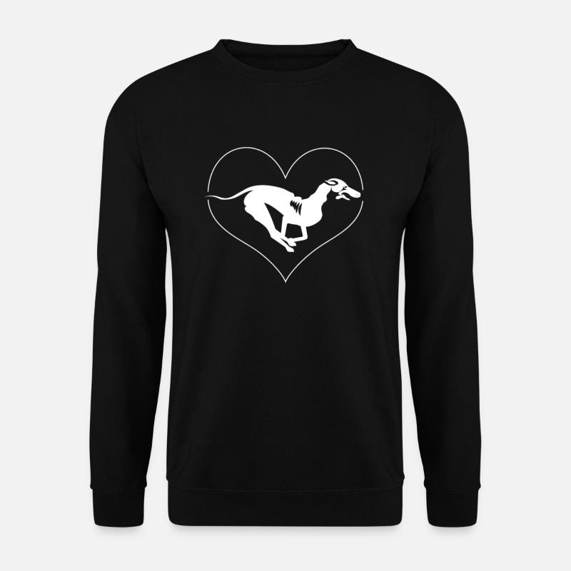 Whippet Liebhaber Hunderassen Kunstgeschenk - Unisex Pullover - Schwarz