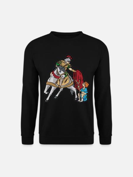 Saint Martin enfants chrétiens - Sweat-shirt Unisexe - noir
