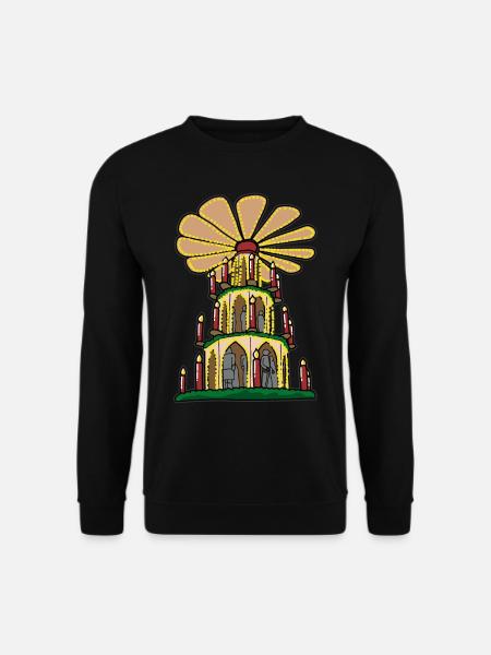 Weihnachtspyramide Erzgebirge Pyramide Weihnachten - Unisex Pullover - Schwarz