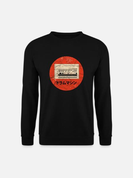 Drum Machine Synthesizer Analog Synth Techno - Unisex Pullover - Schwarz