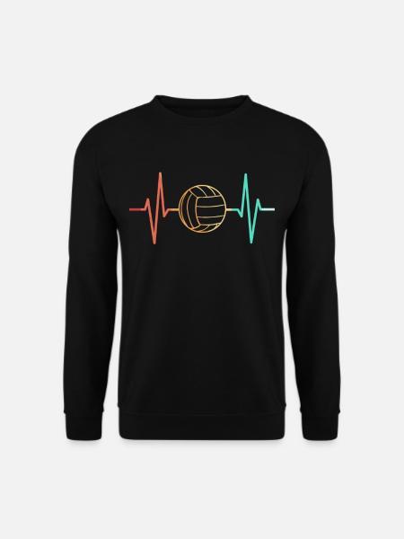 Volleyball Volleyball Game Vintage Retro - Sweat-shirt Unisexe - noir