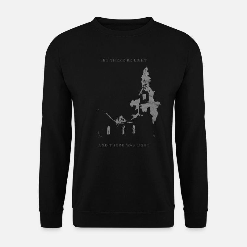 Occult Burning Church Atheist Satan Devil - Unisex Sweatshirt - black