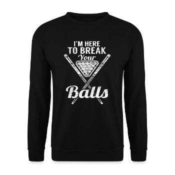 Billard - Unisex Pullover - Schwarz - Vorne - Alina (178cm) & Michal (187cm)