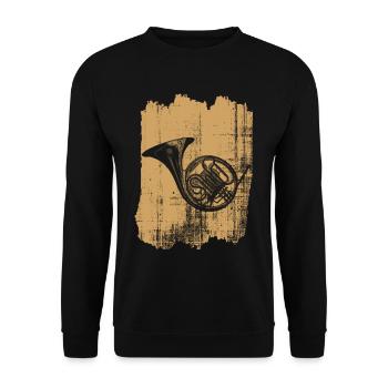 waldhorn - Unisex Pullover - Schwarz - Vorne - Alina (178cm) & Michal (187cm)