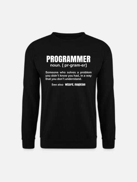 Programmer definition - Unisex Sweatshirt - black