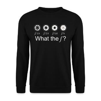 camera - Unisex Sweatshirt - black - Front - Alina (178cm) & Michal (187cm)