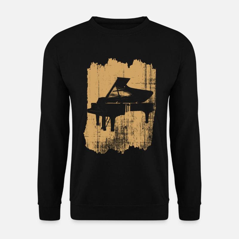 klavier - Unisex Pullover - Schwarz