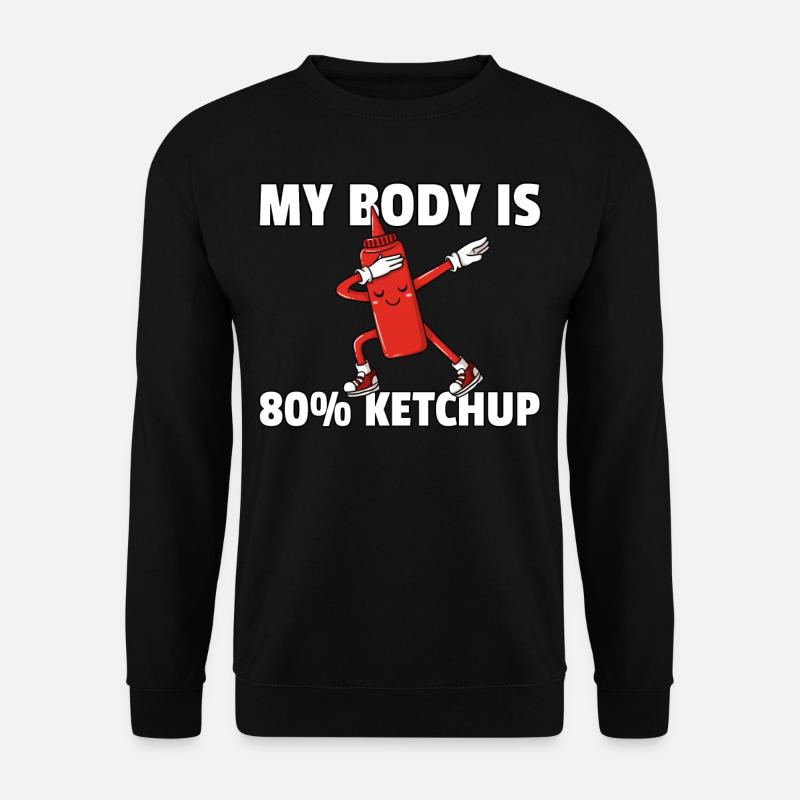 Dabbing Ketchup Sauce Tomate Dab - Sweat-shirt Unisexe - noir