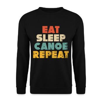 canoe - Unisex Sweatshirt - black - Front - Alina (178cm) & Michal (187cm)