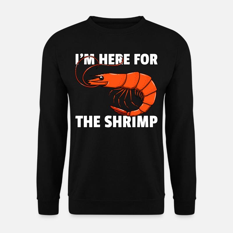 Garnele Shrimp Krebs Fisch Lustige - Unisex Pullover - Schwarz