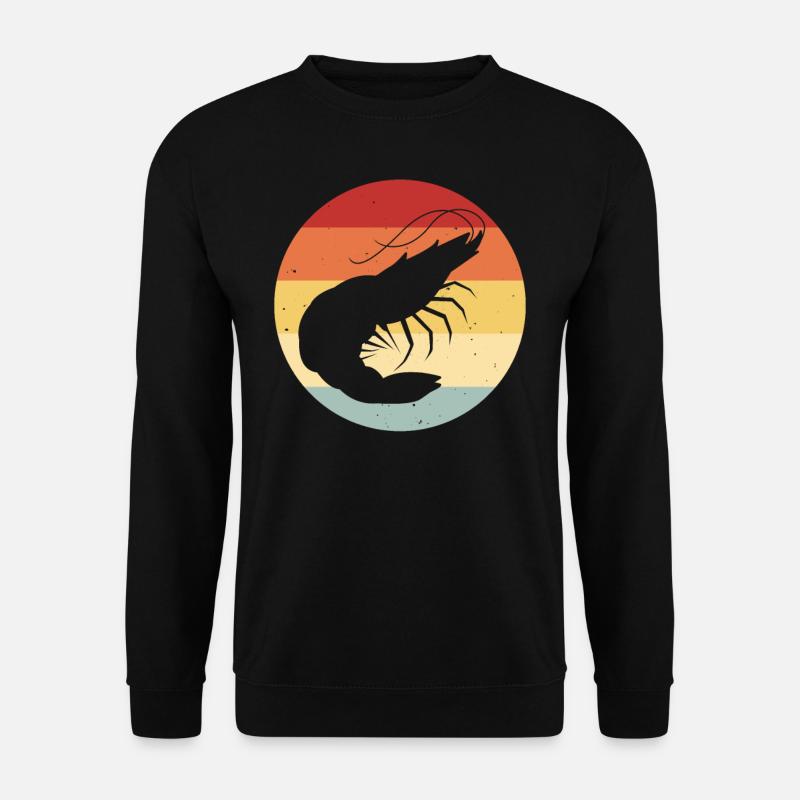 Garnele Shrimp Krebs Fisch Lustige - Unisex Pullover - Schwarz