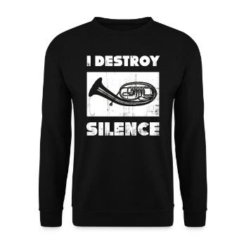 cor ténor - Sweat-shirt Unisexe - noir - Devant - Alina (178cm) & Michal (187cm)