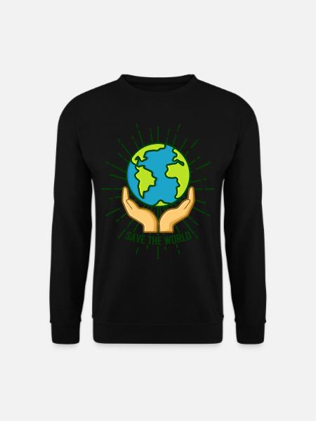 Retten Sie die Welt -Design Save the World -Design - Unisex Pullover - Schwarz