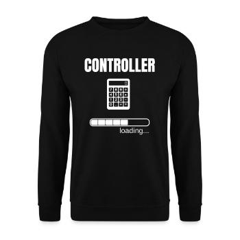 Controller Controlling Beruf Finanzen Job Geschenk - Unisex Pullover - Schwarz - Vorne - Alina (178cm) & Michal (187cm)