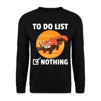 Red Panda Panda Funny Funny Red - Unisex Sweatshirt - black - Front - Alina (178cm) & Michal (187cm)