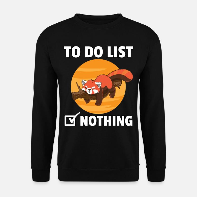 Red Panda Panda Funny Funny Red - Unisex Sweatshirt - black