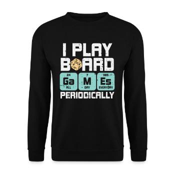 D20 shirt - Unisex Pullover - Schwarz - Vorne - Alina (178cm) & Michal (187cm)