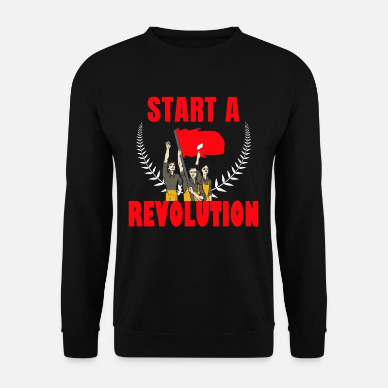 Start a revolution communism - Unisex Sweatshirt - black