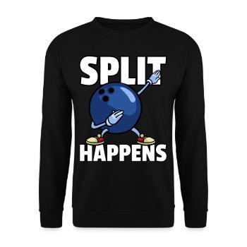 Dabbing Bowling Kegel Spieler Bowler Dab - Unisex Pullover - Schwarz - Vorne - Alina (178cm) & Michal (187cm)