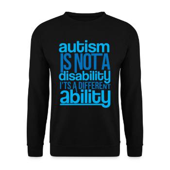 Autismus - Unisex Pullover - Schwarz - Vorne - Alina (178cm) & Michal (187cm)