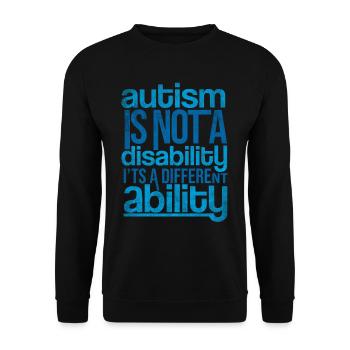 Autismus - Unisex Pullover - Schwarz - Vorne - Alina (178cm) & Michal (187cm)