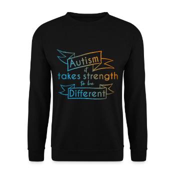 Autisme - Sweat-shirt Unisexe - noir - Devant - Alina (178cm) & Michal (187cm)