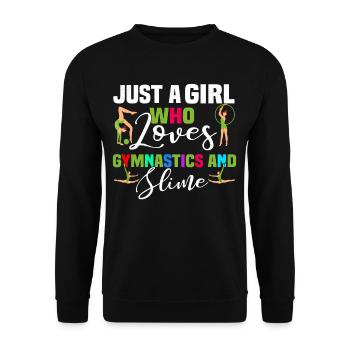 Fille de gymnastique - Sweat-shirt Unisexe - noir - Devant - Alina (178cm) & Michal (187cm)
