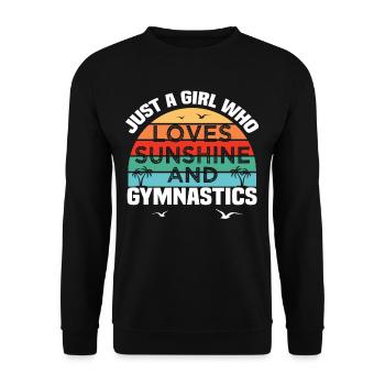 gymnastique - Sweat-shirt Unisexe - noir - Devant - Alina (178cm) & Michal (187cm)