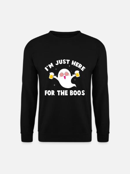 Funny Halloween design ghost - Unisex Sweatshirt - black