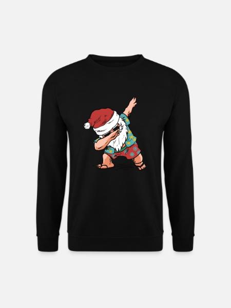 Lustiges Weihnachtsgeschenk Weihnachtsmann im - Unisex Pullover - Schwarz