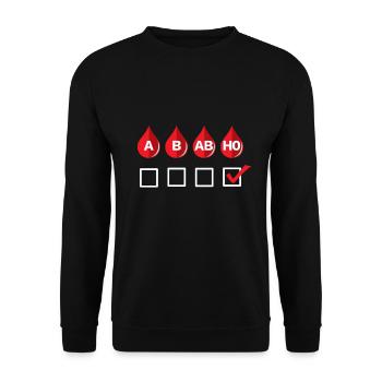 Hobby model railway funny railroad design - Unisex Sweatshirt - black - Front - Alina (178cm) & Michal (187cm)