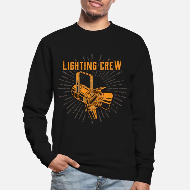 LIGHTING CREW light retro light technician gift Unisex Sweatshirt