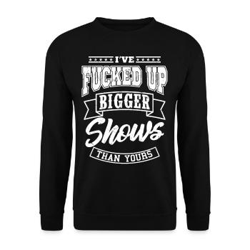 Technicien en éclairage ingénieur du son - Sweat-shirt Unisexe - noir - Devant - Alina (178cm) & Michal (187cm)