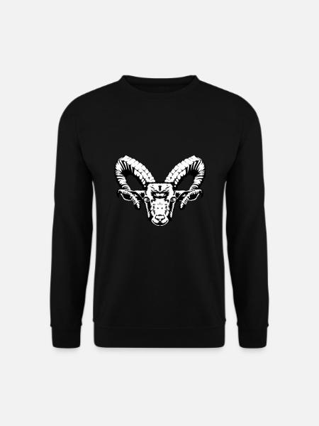 Satan Satanisch Ziegenbock Ziege Teufel Hölle Tod - Unisex Pullover - Schwarz