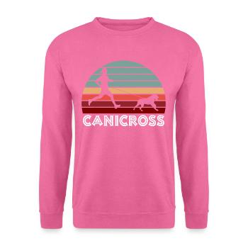 Canicross Retro - Unisex Pullover - Pink - Vorne